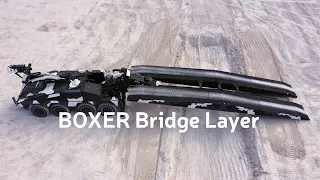 BOXER bridgelayer: BOXER* system with a mission module for fully automatic bridge laying