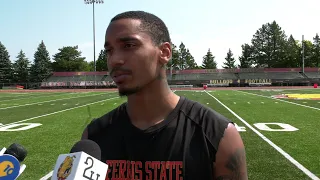 Ferris State Football - Second Fall Camp Practice Interview - Mylik Mitchell