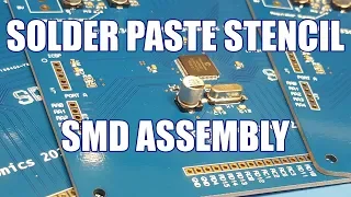 SDG #061 SMD Assembly Using Solder Paste Stencil and Hot Air with PCBs from JLCPCB