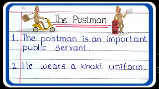 10 Line Essay On Postman In English l Essay On Postman l Postman Essay in English
