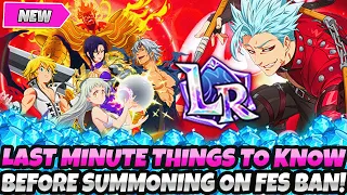 *LAST MINUTE THINGS TO KNOW* BEFORE SUMMONING ON 4TH ANNI / TRANSCENDENT BAN BANNER (7DS Grand Cross
