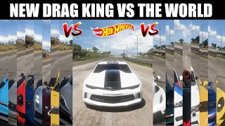 **NEW DRAG KING** Hot Wheels COPO CAMARO VS Fastest Drag Cars || Finally Worthy Race For JESKO ||