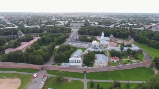 Великий Новгород. Кремль с высоты полёта дрона.