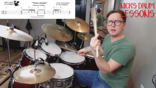 "White Rabbit" Jefferson Airplane - Nick's Drum Lessons