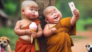 little monk so cute 🌿🌵🥰so cute 🥰💕 monk video💖--cute baby monk #monk#cute #foryou #littlemonk #shivi