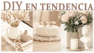 ✅COMO CREAR BANDEJAS Y JARRONES TIPO RATÁN | DIY en tendencia fácil y elegante /IDEAS PARA DECORAR