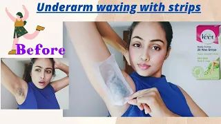 Underarm Waxing With Waxing Strips|under arm care part 2