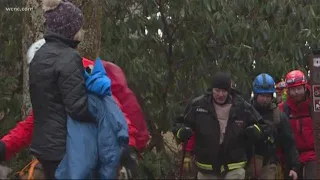 Crews rescue stranded hiker in NC mountains