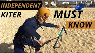 Self LANDING the Kite - ( Kitesurf Tutorial )