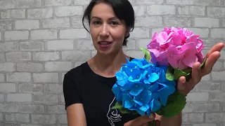 DIY. Гортензия из фоамирана. 2 способа. Foamiran hydrangea