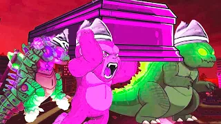 Baby Godzilla & Kong VS Mecha Godzilla Animation (1,2,3) - Coffin Dance Song Meme Cover 23