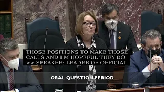 FEBRUARY 28 2022 Question Period