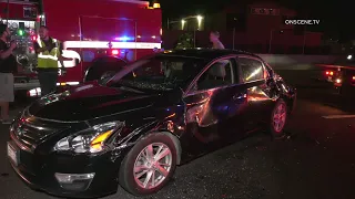 Multi-Vehicle Crash Shuts Down The Freeway In Riverside