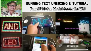 Unboxing Panel Led Warna + Modulnya serta Tutorial Pembuatan Running Text  dengan P10 Scan 1/8 C39