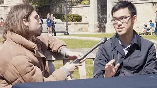 Confident Yale Student vs Vegan Activist - "Animals Don't Have Feelings"