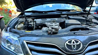Alternator replacement on a 2010-2012 Toyota Camry 2.5L @elchanojose4633