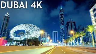 DUBAI 4K - Night Drive | Sheikh Zayed Road Dubai 2023 🇦🇪