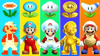 Evolution of Flower Power-Ups in Super Mario Games (1985-2021)