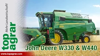 John Deere-Mähdrescher W330 und W440 im top agrar-Test