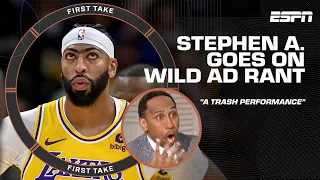 Stephen A. calls Anthony Davis' performance ATROCIOUS & TRASH 🍿 | First Take