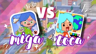 WHAT'S BETTER? miga world or toca life world 🤔 comparison ~ Dora Carter