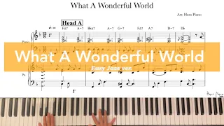 What A Wonderful World/Arr.HansPiano/Easyjazzver./ Freetranscription/무료악보 @hanspiano2020