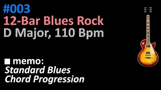 12-Bar Blues Rock [ D Major, 110 Bpm ] - JT4G003