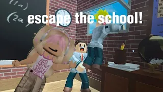 Playing escape the school obby!!