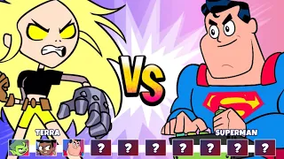 Teen Titans Go Jump Jousts 2 Terra vs Superman Who’s better fighter | Cartoon Network Games