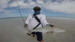 Fly fishing for GT's and Bonefish on Christmas Island 2017