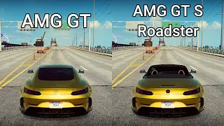 NFS Heat: Mercedes AMG GT vs Mercedes AMG GT S Roadster - Drag Race