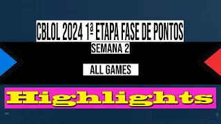 CBLOL 2024 - All Games Highlights | Fase de Pontos | Semana 2 - Rodada 4