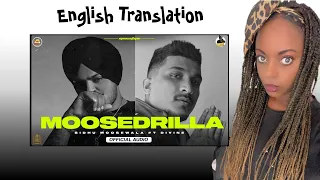 MOOSEDRILLA (Official Audio) SIDHU MOOSE WALA | DIVINE | THE KIDD | Reaction 🇬🇧 translation 🔥