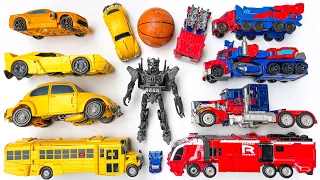 New Transformers Leader Movie: OPTIMUS PRIME BUMBLEBEE SCOURGE - Rise of Beasts Robot Tobot Cartoon