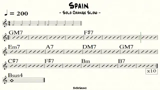 Spain (Solo Change) Slow Backing Track