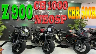 Cb1000r neosport(2019)+z900 (2017) cổ titan+cbr500r (2020)-thi moto thủ đức