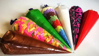 Making Crunchy Slime With Piping Bags | Satisfying Video #25 #usaslime #slimevideos