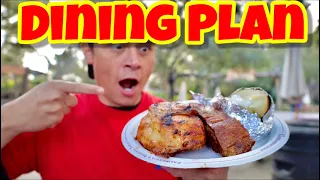 Foods Around Knott￼’s Berry Farm|Showing you Foods AVAILABLE on the Dining Plan|Ribs, Burgers & more