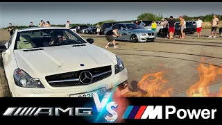 Сражение AMG SL63 & C43 vs BMW M5 E60 | BMW X5M50D | Lancer EVO 9 | DUCATI PANIGALE V4