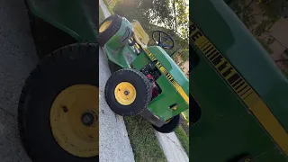 Homemade JOHN DEERE Race Lawnmower #diy #homemade #race