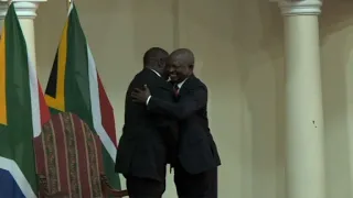 South Africa's cabinet ministers are sworn into their new roles | AFP