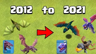 The EVOLUTION of the DRAGON from 2012 to 2021 | Clash of Clans