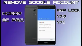 BYPASS FRP LOCK HONOR 6C PRO REMOVE GOOGLE ACCOUNT LAST SECURITY