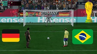 Brasil vs Germany | Penalty shootout 2023 | FIFA23 Gameplay PC #worldcup #brasil #germany