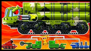 Military S-300 Missile, Fire Truck, Container (Monster Truck) Мультики про танки| Arena Tank Cartoon