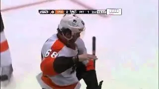 Jaromir Jagr scored against Pittsburgh Penguins 30/12/11