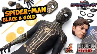 Hot Toys SPIDER-MAN No Way Home Black and Gold Suit Unboxing e Review BR / DiegoHDM