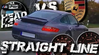 BMW M135i vs Porsche 911 997 Carrera S +100-255 Autobahn Waylens RaceRender