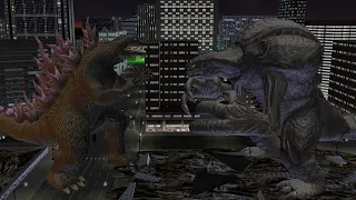 Godzilla Destroy All Monsters Melee: Godzilla 2000 VS Orga (Hard) [GCN]