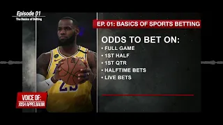 Everything Guide to Sports Betting Ep 1 from VSiN, The Sports Betting Network, host Josh Appelbaum